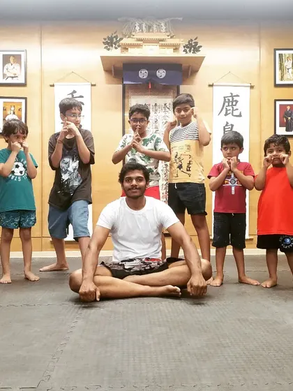 With the kids' class at The Dojo. Their energy and enthusiasm are contagious.