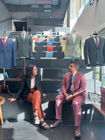 A moment captured at our BCG x Threadsmith trunk show. Behind every button and lapel is a journey of design and dedication, shaped by the minds tailoring the future of bespoke.