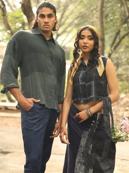 A look at our Festive Edit '24, a collection that blends heritage with versatile style. We've reimagined vintage South Indian motifs on contemporary silhouettes like shirts and vests, handcrafted with fine natural fabrics and archival woodblocks.