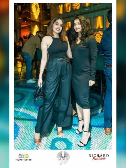 The crowd at 'One Night in Bangkok' is always dressed stylishly, adding to the cool, retro vibe of the party.