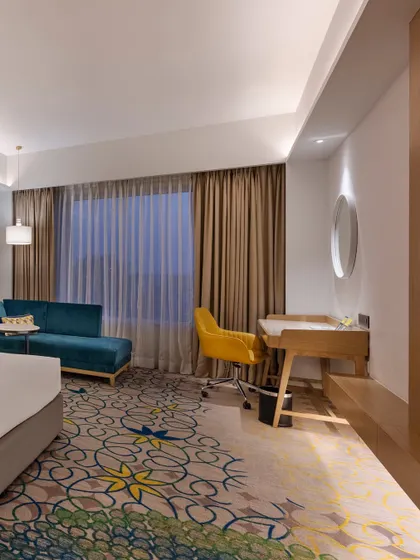 Additional media from the Holiday Inn, Lucknow project. These visuals provide further insight into the design of the lounges, dining areas, guest rooms, and other public spaces, highlighting our commitment to creating a cohesive and culturally resonant hospitality experience.