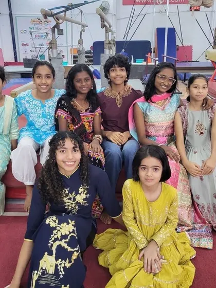 It is always a pleasure to see our gymnasts outside their leotards. This photo captures their vibrant personalities and the strong friendships within our RnR Fit family.