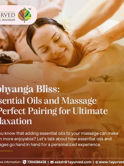 Abhyanga, the Ayurvedic oil massage, is a perfect pairing of herbal oils and therapeutic touch for ultimate relaxation. We personalize the experience, using specific essential oils like lavender for calm or eucalyptus for rejuvenation, to address your unique physical and emotional state.