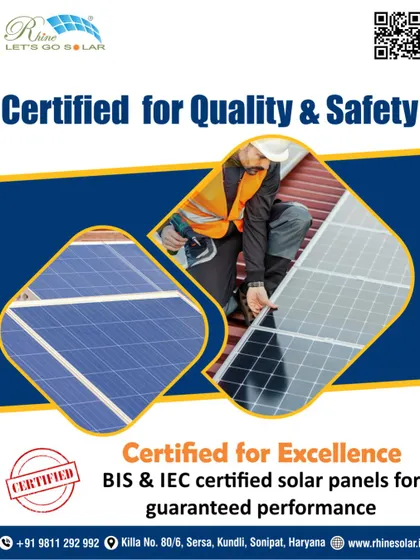 We are certified for quality and safety. Our BIS and IEC certified solar panels guarantee excellence and performance you can rely on.