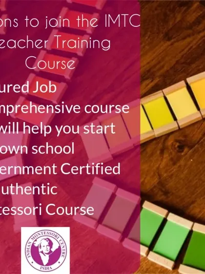 Why join our course? We offer a government-certified, authentic Montessori program that is comprehensive enough to help you start your own school and provides a pathway to an assured job in the education sector.