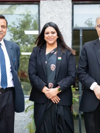 With fellow judges, including a retired District & Session Judge, at the moot court. These events are crucial for providing practical experience to law students.