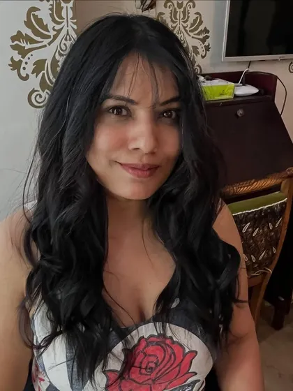 Supriya's long hair with a stylish update.