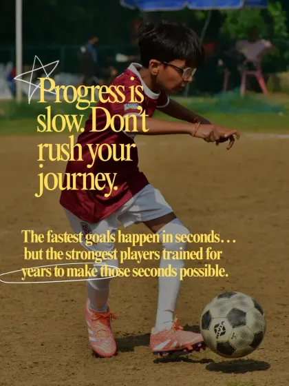 Progress is slow, and that's part of the journey. The strongest players have trained for years to make those game winning seconds possible. I teach patience and dedication.