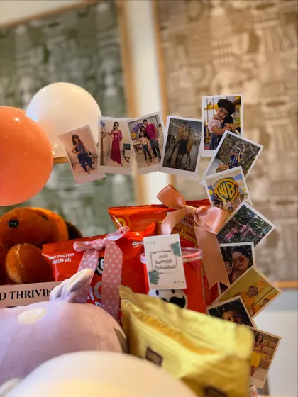 A beautiful display of 12 cherished memories captured in photos, creating a personal journey through the years for her 12th birthday.