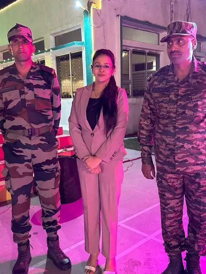 Standing with the proud soldiers of the Indian Army. Their discipline and dedication are a constant source of inspiration for my patriotic art.