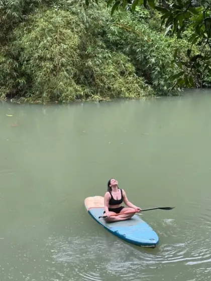 SUP Yoga isn't just about the poses. It's about finding stillness amidst movement, and connecting with the elements of water and air.