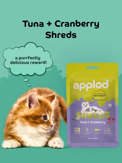 Our Tuna and Cranberry Shreds are a purrfectly delicious reward for your cat, combining great taste with health benefits.