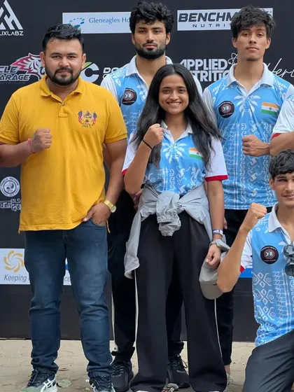 Team FC Club with their medals at the MMA National Championship held in Mumbai.