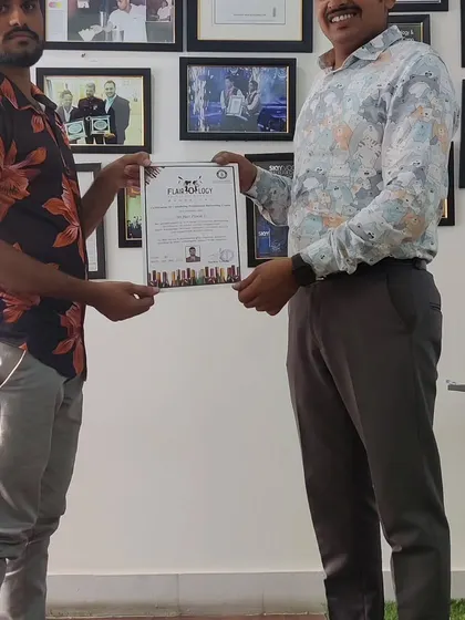 Another proud moment as a student from our Bengaluru school receives his professional bartending course certificate. We are committed to nurturing the next generation of talented bartenders.