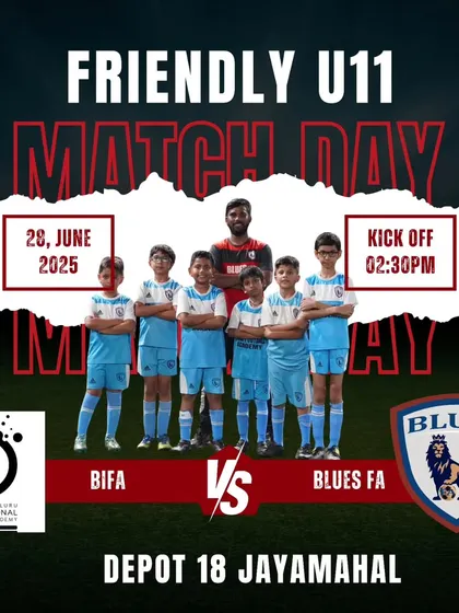 Friendly U11 match day fixture against BIFA at Depot 18 Jayamahal.