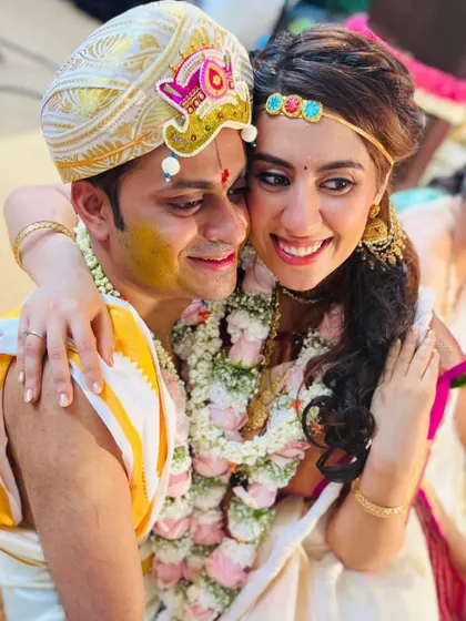 A beautiful "Two States" wedding where our lovely Punjabi bride embraced a South Indian bridal look. It was a joy to blend cultures and create this unique and memorable style for her.