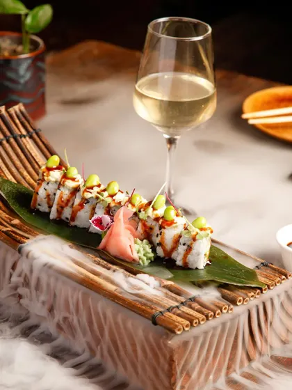 Embark on a culinary odyssey with our sushi. Every roll tells a story, and every bite is a work of art, sailing you through seas of creativity and flavor.