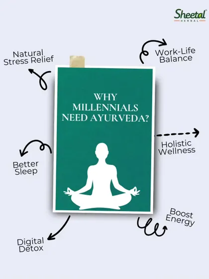 For millennials juggling work, life, and digital overload, Ayurveda offers a path to balance. It provides tools for natural stress relief, better sleep, and holistic wellness, helping you boost energy and find your center in a hectic world.