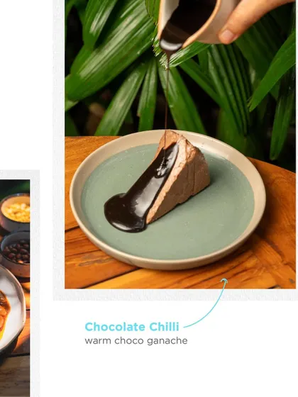 The decadent finale from the Hosa pop-up: a Chocolate Chilli dessert with warm choco ganache.