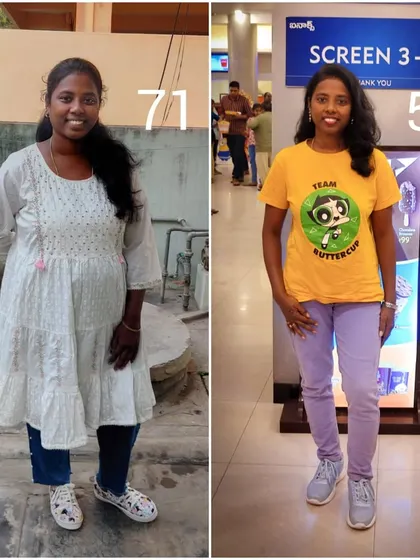 An amazing journey from 71 kg to 52 kg. This is what happens when you stop making excuses and start making changes. We are so proud of the hard work and dedication shown here.