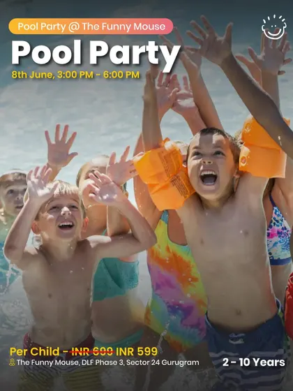Another poster for the pool party at The Funny Mouse.