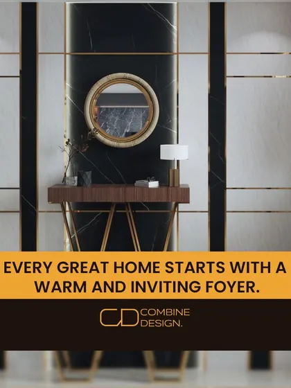 A duplicate of 276, emphasizing a warm and inviting foyer.