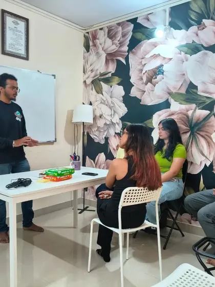 Our R&D team during a bonding meet. Over good food and great conversations, we grow more united as a team.