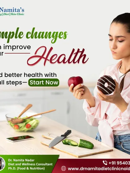 You don't need to make drastic changes all at once. Simple swaps, like choosing an apple over a donut, can lead to significant improvements in your health over time. It's about building better habits with small steps.