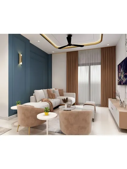 We celebrate our nation's heritage by incorporating elements of Indian culture into modern designs. This living room is a perfect blend of contemporary style and timeless elegance.
