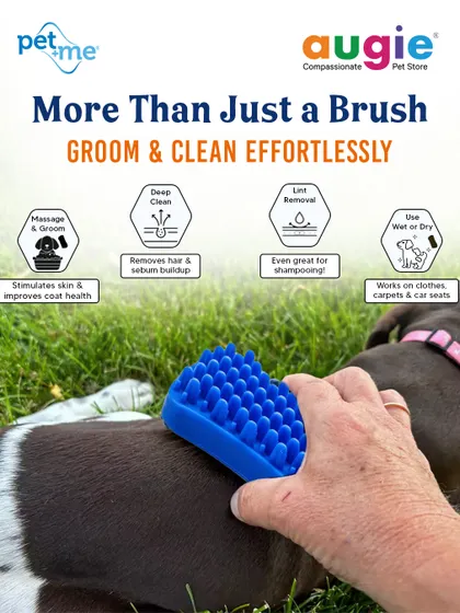 This brush is more than just a brush. It massages and grooms, deep cleans hair and sebum buildup, removes lint from clothes and carpets, and can be used wet or dry.