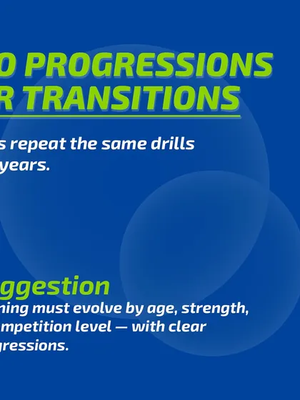 Repeating the same drills for years leads to stagnation. My training programs evolve with the player's age, strength, and competition level. There are clear progressions to ensure continuous improvement.