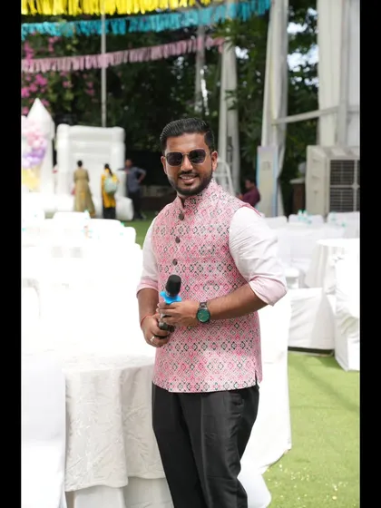 A candid shot at a premium birthday party. I dress to match the occasion, ensuring a classy and professional look for every event.