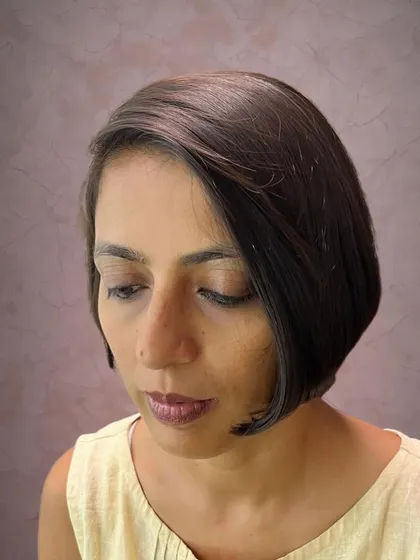 A classic bob with a hidden undercut for Sushmita.