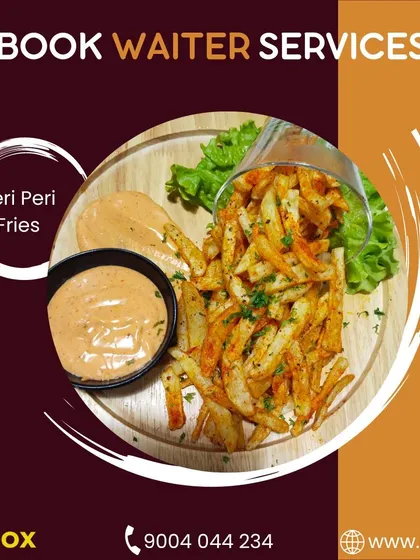 Crispy peri peri fries served with a creamy dip. This is a lip-smacking snack that adds a bit of spice to your event.