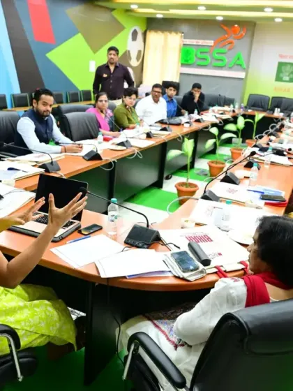 We ensure the athlete's voice is represented in every policy discussion. Here, our team member presents data driven recommendations to the committee, translating grassroots feedback into formal policy language for the Bihar State Sports Authority.