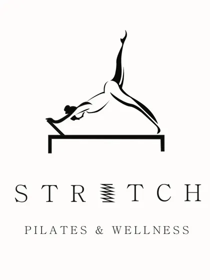 The official logo for Stretch Pilates & Wellness, representing our focus on strength, flexibility, and grace.