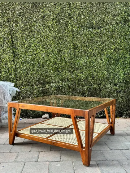 Another view of the stylish and practical coffee table.