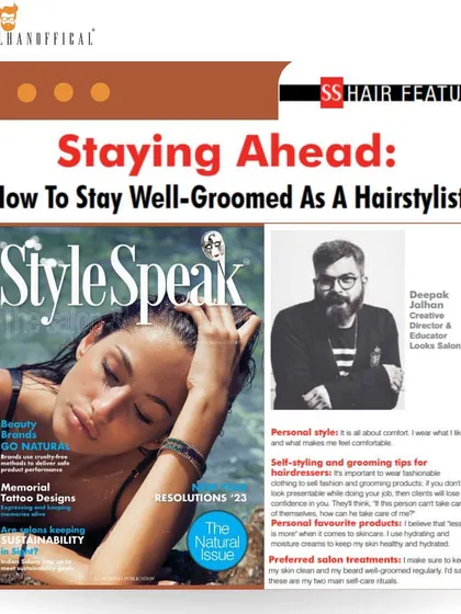 I was featured in the January issue of StyleSpeak magazine, where I spoke about the importance of men's grooming and shared some of my own style preferences.
