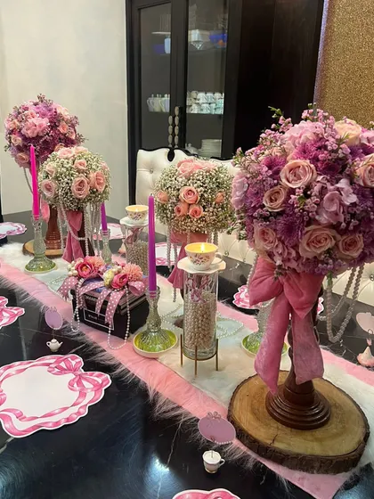 I believe every table should tell a story. This coquette-inspired setting blends vintage romance with playful elegance, using soft textures, pastel florals, and delicate details to create a whimsical atmosphere for an intimate gathering.