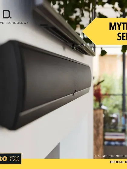 The Definitive Technology Mythos Series combines designer style with premium sound. This on-wall soundbar is engineered with precision to deliver an unparalleled listening experience in a sleek, elegant package.