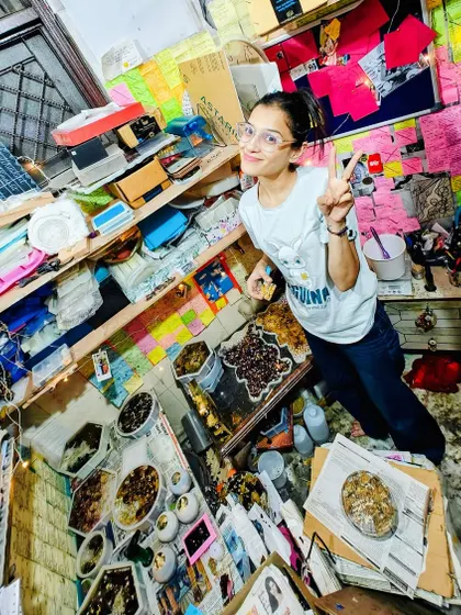 Thank you, God. A photo of me in my happy, chaotic studio, surrounded by orders. I am so grateful for every blessing and for the opportunity to do what I love every single day.