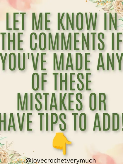 To level up your crochet game, avoid these common mistakes. Don't skip the basics, choose the right yarn, find a proper hook grip, swatch and measure your work, and remember to take breaks.