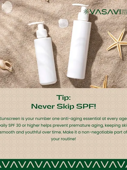 The single most important anti-aging essential at any age is sunscreen. Daily application of SPF 30 or higher helps prevent premature aging, fine lines, and pigmentation, keeping your skin smooth and youthful over time. It should be a non-negotiable part of your routine.
