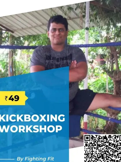 The promotional poster for our Xtreme Fitness Kickboxing workshop held at Decathlon. We make fitness and self-defense accessible to all.