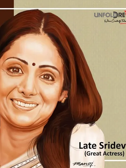 A tribute to the legendary actress, the late Sridevi ji.