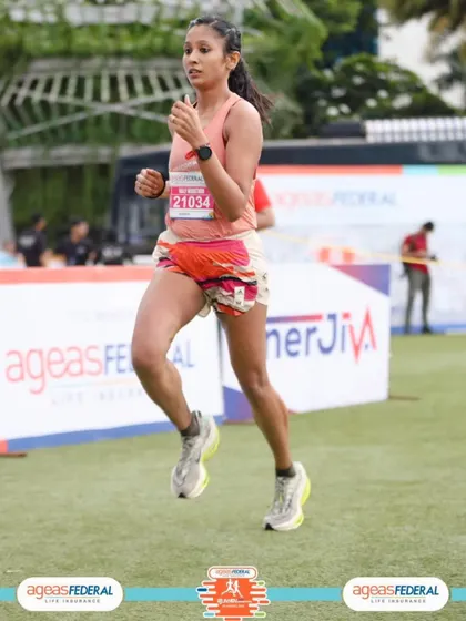 Work on your vision daily. See yourself winning. A focused shot from a race, embodying the mindset of a champion.