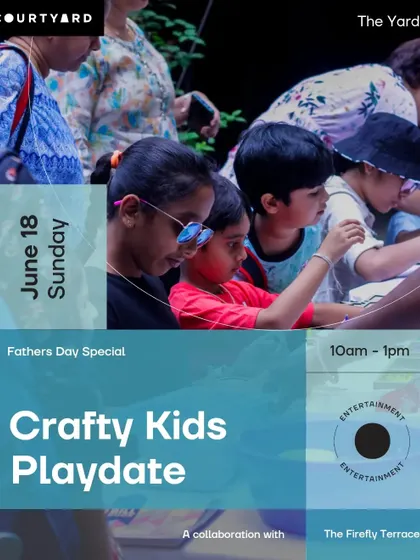 This poster announces our special Father's Day "Crafty Kids Playdate." I love organizing events that bring families together to create side-by-side. It’s a wonderful way to celebrate and make something special.