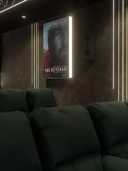 Backlit movie posters are a great way to add ambient light and showcase your favorite films.