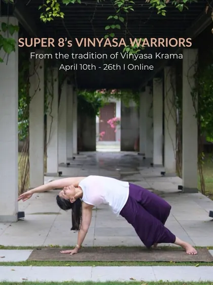 A single yoga session can transform your mood. My online Vinyasa Warriors series is a journey to find that fountain of wellness through love, consistency, and curiosity.