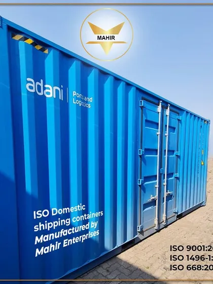 We manufacture ISO-certified domestic shipping containers for major logistics partners like Adani. This highlights our adherence to international standards for quality, durability, and security in every unit we build.